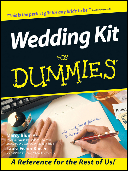 Title details for Wedding Kit For Dummies by Marcy Blum - Available